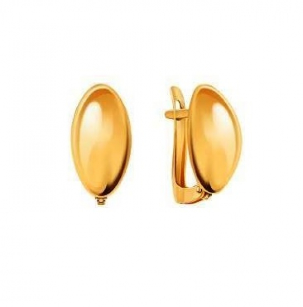 Серьги 20917 (Au 585) Серебряные грани, ювелирная компания