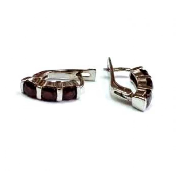 Серьги Г2041 (Ag 925) Серебряные грани, ювелирная компания
