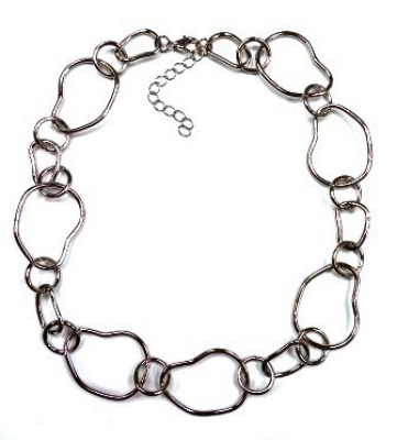 Колье КлЛП002 (Ювелирный сплав) Серебряные грани, ювелирная компания