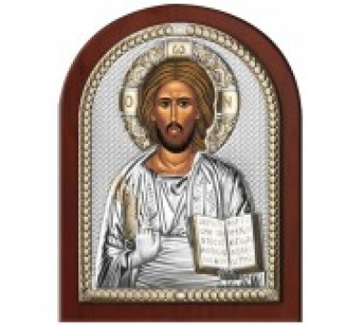 Икона настольная 84000-1 Иисус Христос Серебряные грани, ювелирная компания