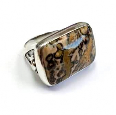 Кольцо к10147Яшмп (Ag 925) Серебряные грани, ювелирная компания