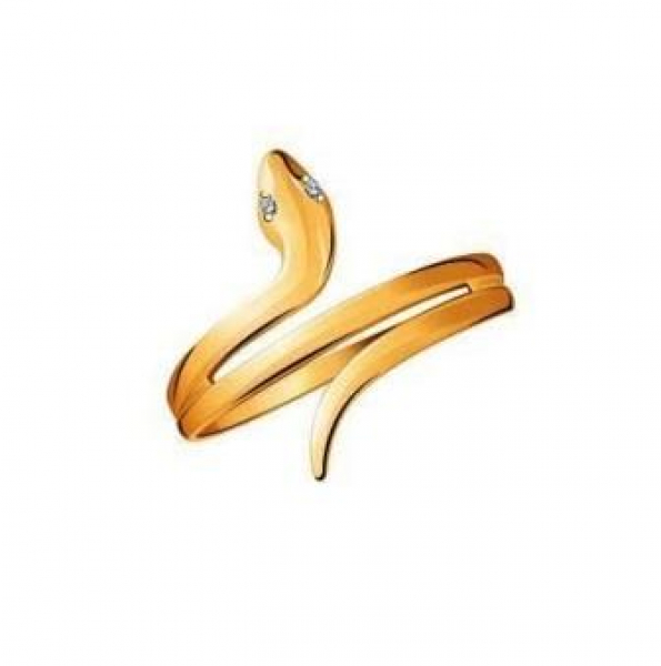 Кольцо 10835 (Au 585) Серебряные грани, ювелирная компания