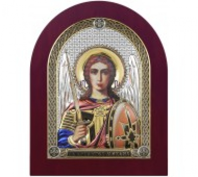 Икона настольная 6398-2CW Св.Архангел Михаил Серебряные грани, ювелирная компания
