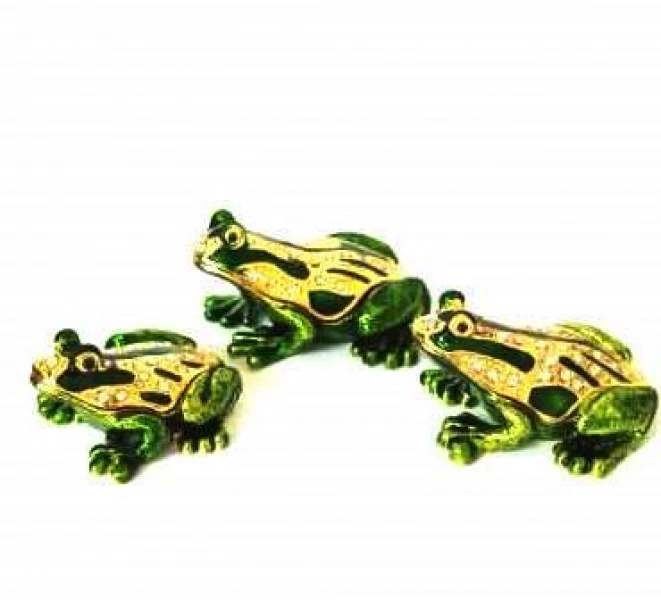 Сувенир Шкатулка Лягушки (набор) Серебряные грани, ювелирная компания