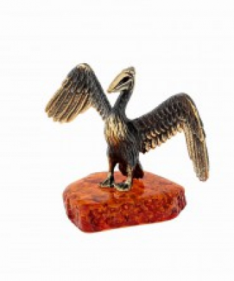 Сувенир 1473 Птица Пеликан Серебряные грани, ювелирная компания