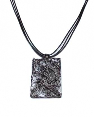 Колье КлЛП152ч (Ювелирный сплав) Серебряные грани, ювелирная компания