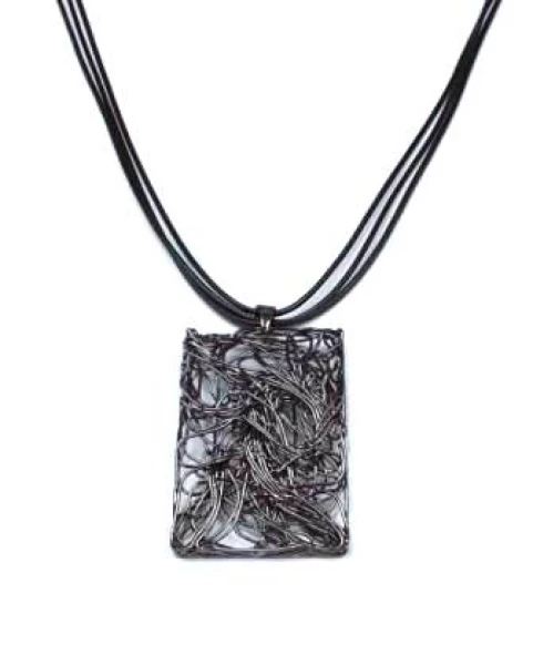 Колье КлЛП152ч (Ювелирный сплав) Серебряные грани, ювелирная компания