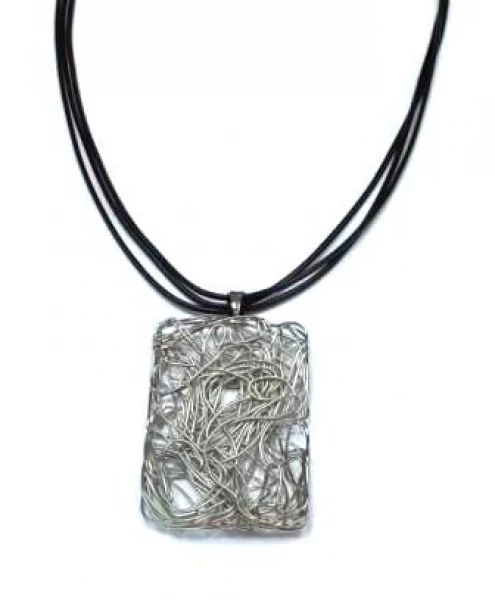 Колье КлЛП152 (Ювелирный сплав) Серебряные грани, ювелирная компания