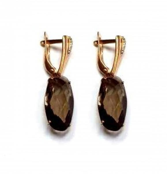 Серьги 2105308 1 17 1 (Au 585) Серебряные грани, ювелирная компания