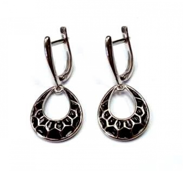 Серьги С-5107рэч (Ag 925) Серебряные грани, ювелирная компания