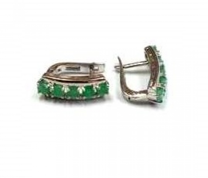 Серьги CC0221Бер (Ag 925) Серебряные грани, ювелирная компания