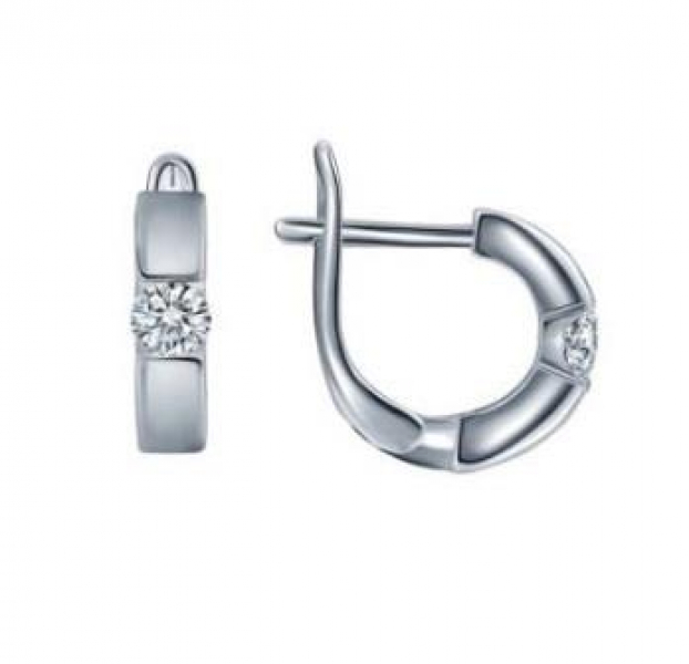 Серьги LLE 538 (Ag 925) Серебряные грани, ювелирная компания