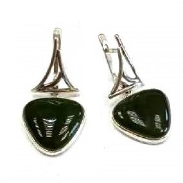 Серьги с1411Нф (Ag 925) Серебряные грани, ювелирная компания