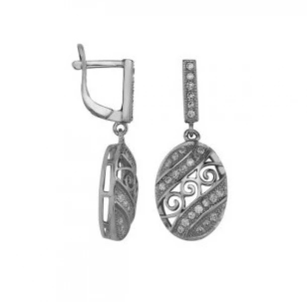 Серьги LLE 146 (Ag 925) Серебряные грани, ювелирная компания