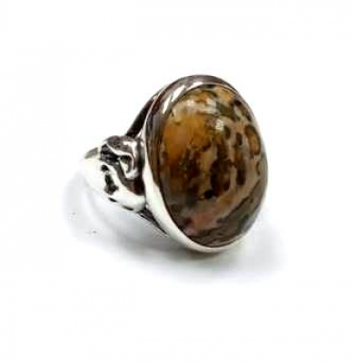 Кольцо к10079Яшм (Ag 925) Серебряные грани, ювелирная компания