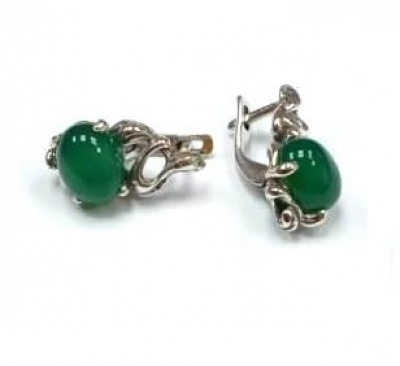 Серьги 225сХриз (Ag 925) Серебряные грани, ювелирная компания