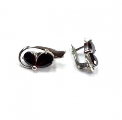Серьги Г2059 (Ag 925) Серебряные грани, ювелирная компания