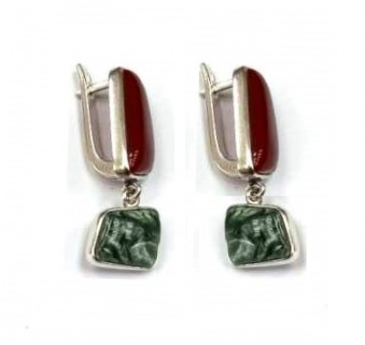Серьги с1451КлинСерд (Ag 925) Серебряные грани, ювелирная компания