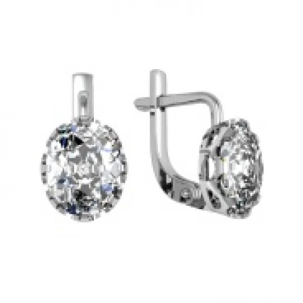 Серьги 301569-GH (Ag 925) Серебряные грани, ювелирная компания
