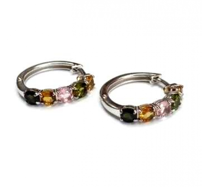 Серьги С-5055рс428 (Ag 925) Серебряные грани, ювелирная компания