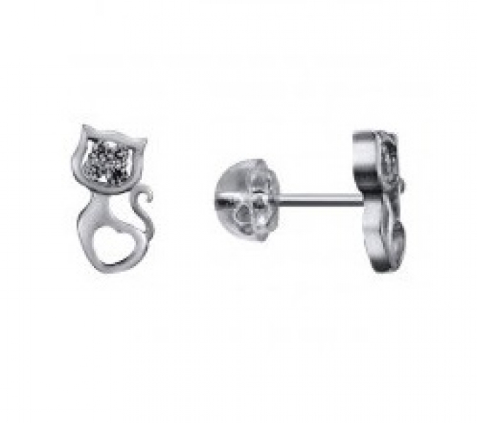 Серьги FLE 14 (Ag 925) Серебряные грани, ювелирная компания