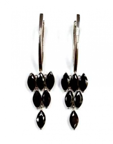 Серьги 2538-2214н.шп (Ag 925) Серебряные грани, ювелирная компания