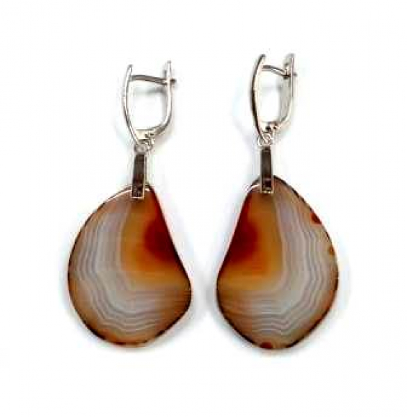 Серьги 232800.1-02-3 (Ag 925) Серебряные грани, ювелирная компания