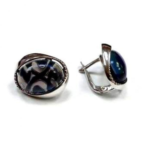 Серьги 232428-123 (Ag 925) Серебряные грани, ювелирная компания