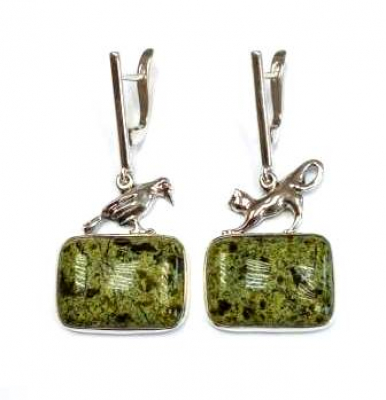 Серьги с10147Зм (Ag 925) Серебряные грани, ювелирная компания