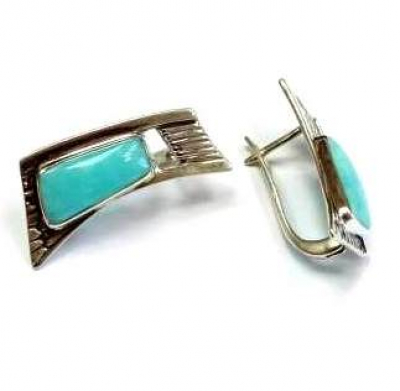 Серьги с10010Амз (Ag 925) Серебряные грани, ювелирная компания