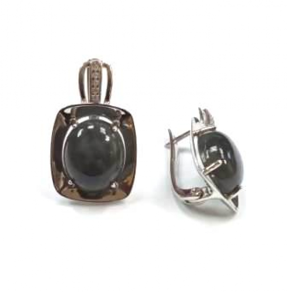 Серьги 311147-FA11LB (Ag 925) Серебряные грани, ювелирная компания