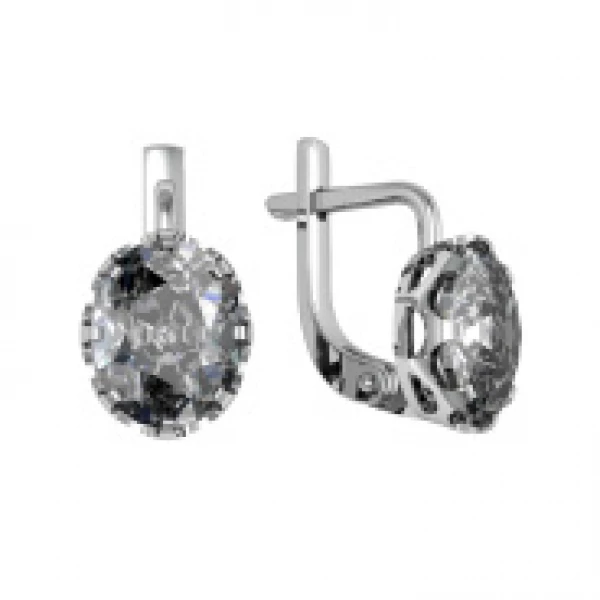 Серьги 301569-GH73 (Ag 925) Серебряные грани, ювелирная компания