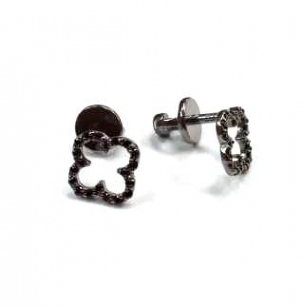 Серьги С-5045чрс416 (Ag 925) Серебряные грани, ювелирная компания