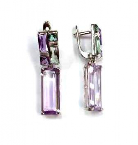 Серьги Сэ-0088рс41590112 (Ag 925) Серебряные грани, ювелирная компания