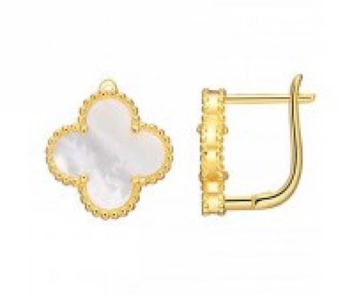 Серьги MVE 1-45GP (Ag 925) Серебряные грани, ювелирная компания