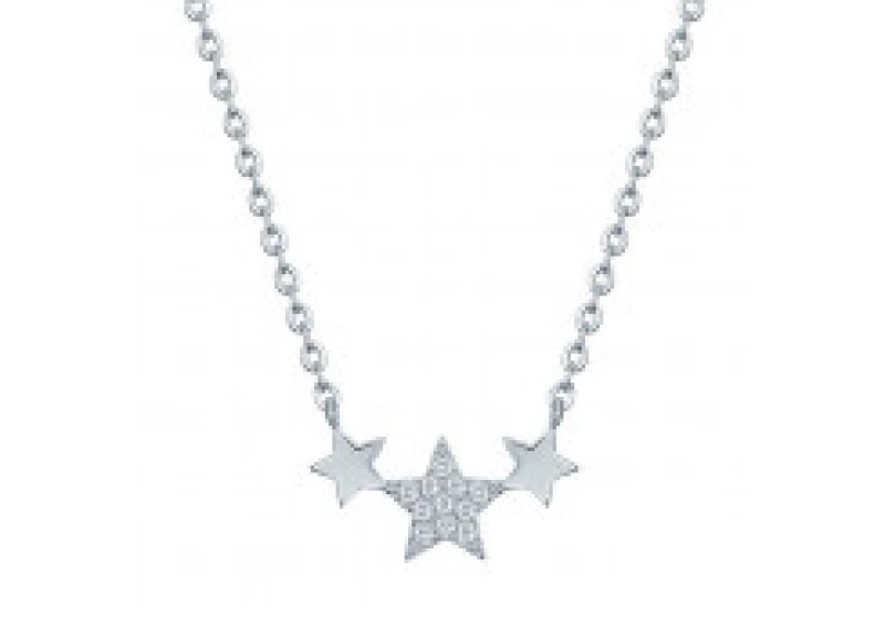 Колье LLN 584 (Ag 925) Серебряные грани, ювелирная компания