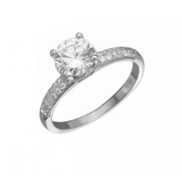 Кольцо LLR 288 (Ag 925) Серебряные грани, ювелирная компания