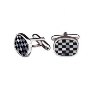 Запонки ZIB 28N (Ag 925) Серебряные грани, ювелирная компания