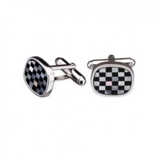 Запонки ZIB 28N (Ag 925) Серебряные грани, ювелирная компания