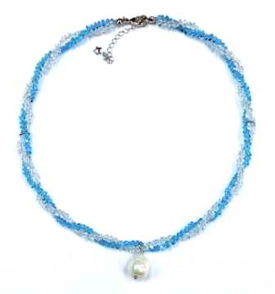 Бусы НАВ-Б-чокер-012 Серебряные грани, ювелирная компания