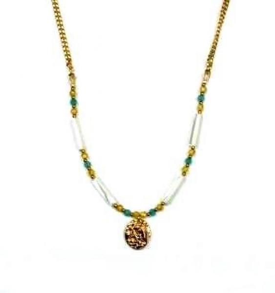 Колье НАВ-К-015 (Ювелирный сплав) Серебряные грани, ювелирная компания