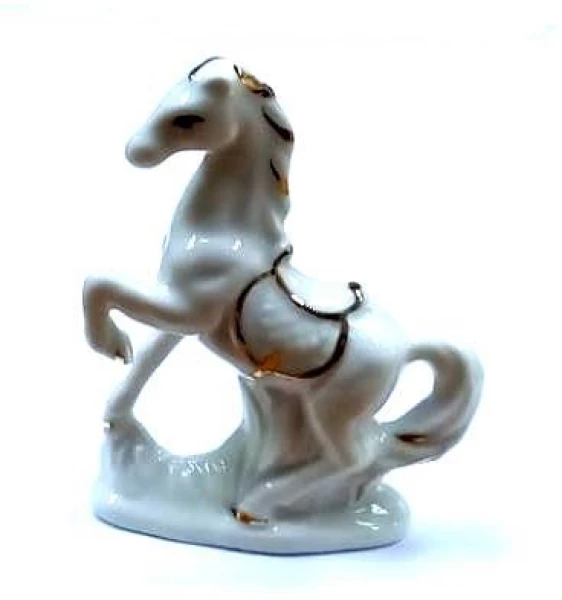 Сувенир Фарфор Лошадка 1 Серебряные грани, ювелирная компания