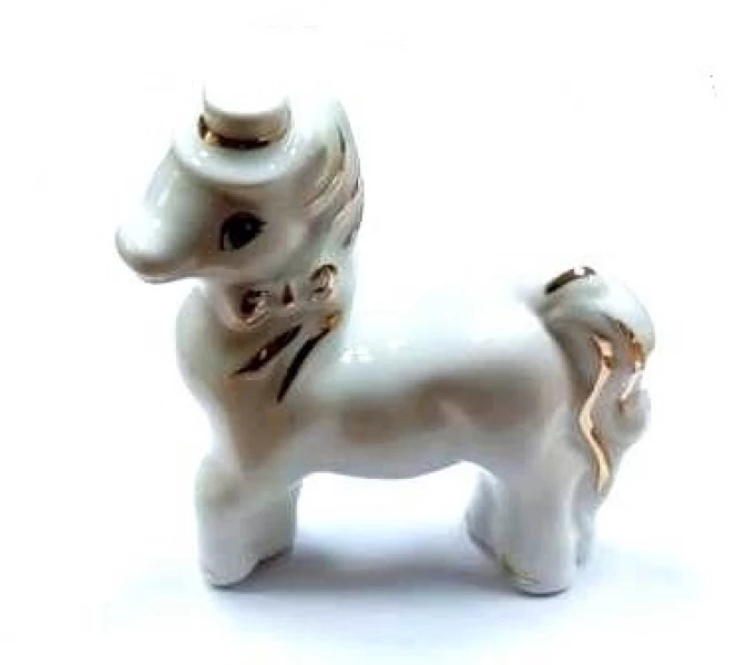 Сувенир Фарфор Лошадка 3 Серебряные грани, ювелирная компания