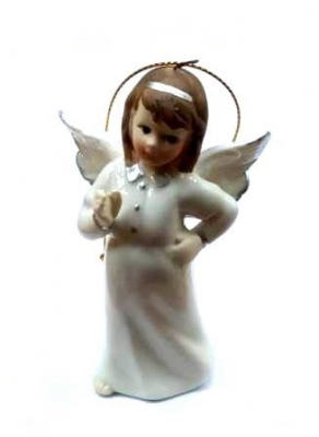 Сувенир Фарфор Ангел Серебряные грани, ювелирная компания