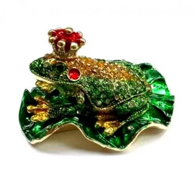 Сувенир Шкатулка Царевна Лягушка Серебряные грани, ювелирная компания