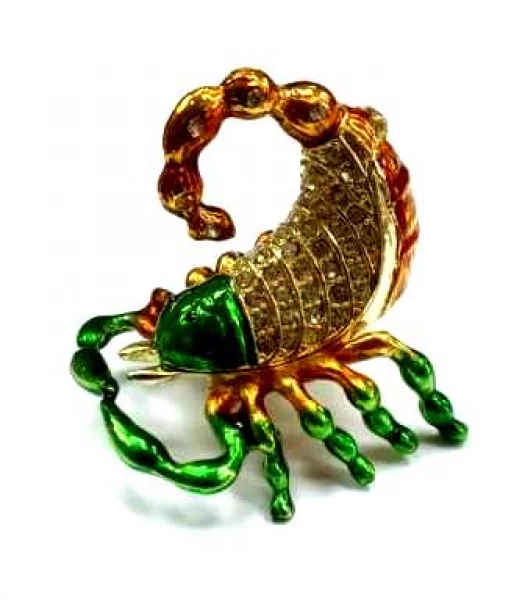 Сувенир Шкатулка Скорпион Серебряные грани, ювелирная компания