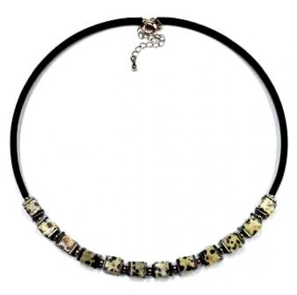 Колье КлЛП175Яшм Серебряные грани, ювелирная компания