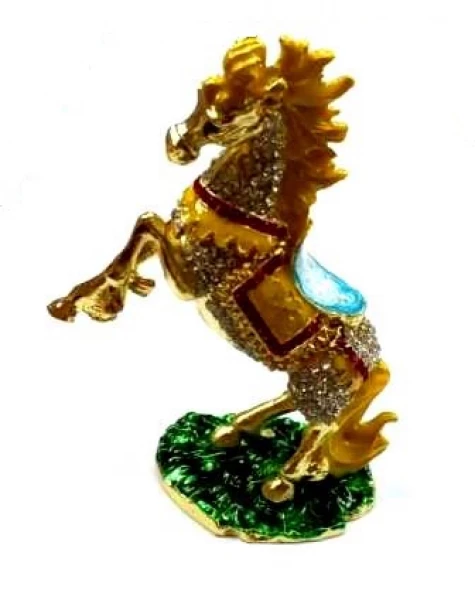 Сувенир Шкатулка Лошадка 7 Серебряные грани, ювелирная компания