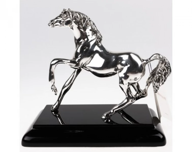 Сувенир F120A-CB Лошадь бегущая Серебряные грани, ювелирная компания