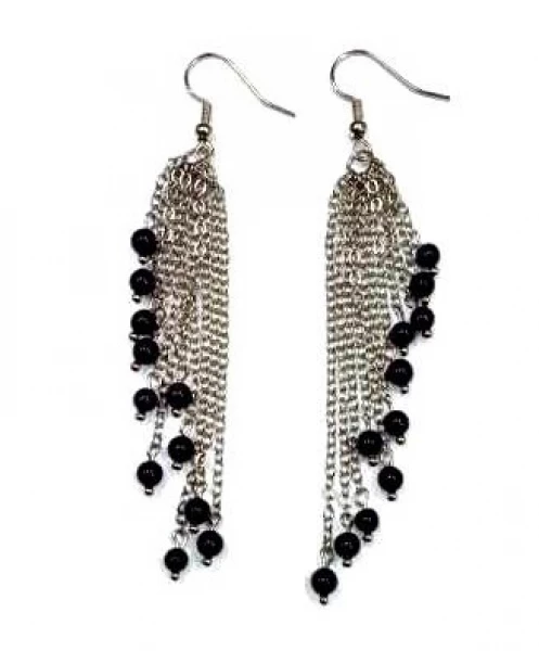 Серьги НАВ-С-006 Серебряные грани, ювелирная компания